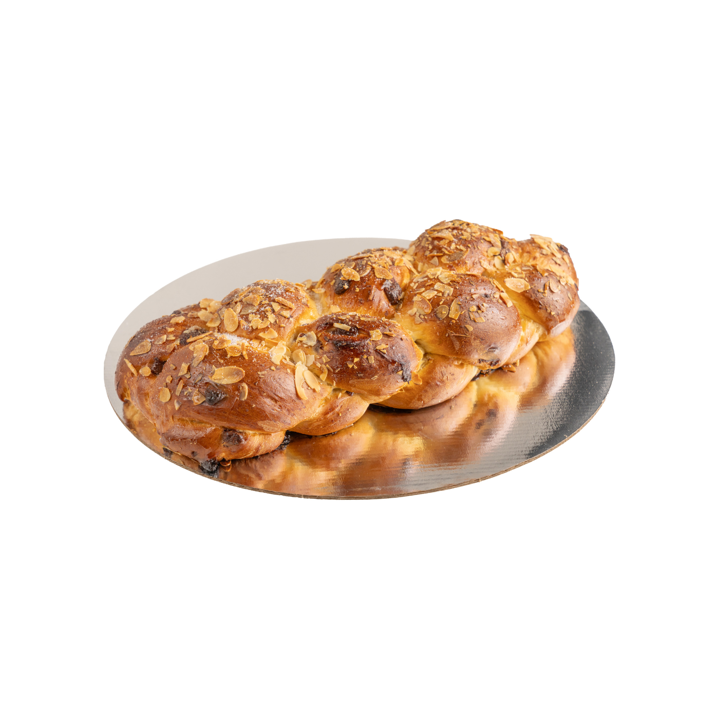 Easter Bread with Chocolate and Flaked Almonds