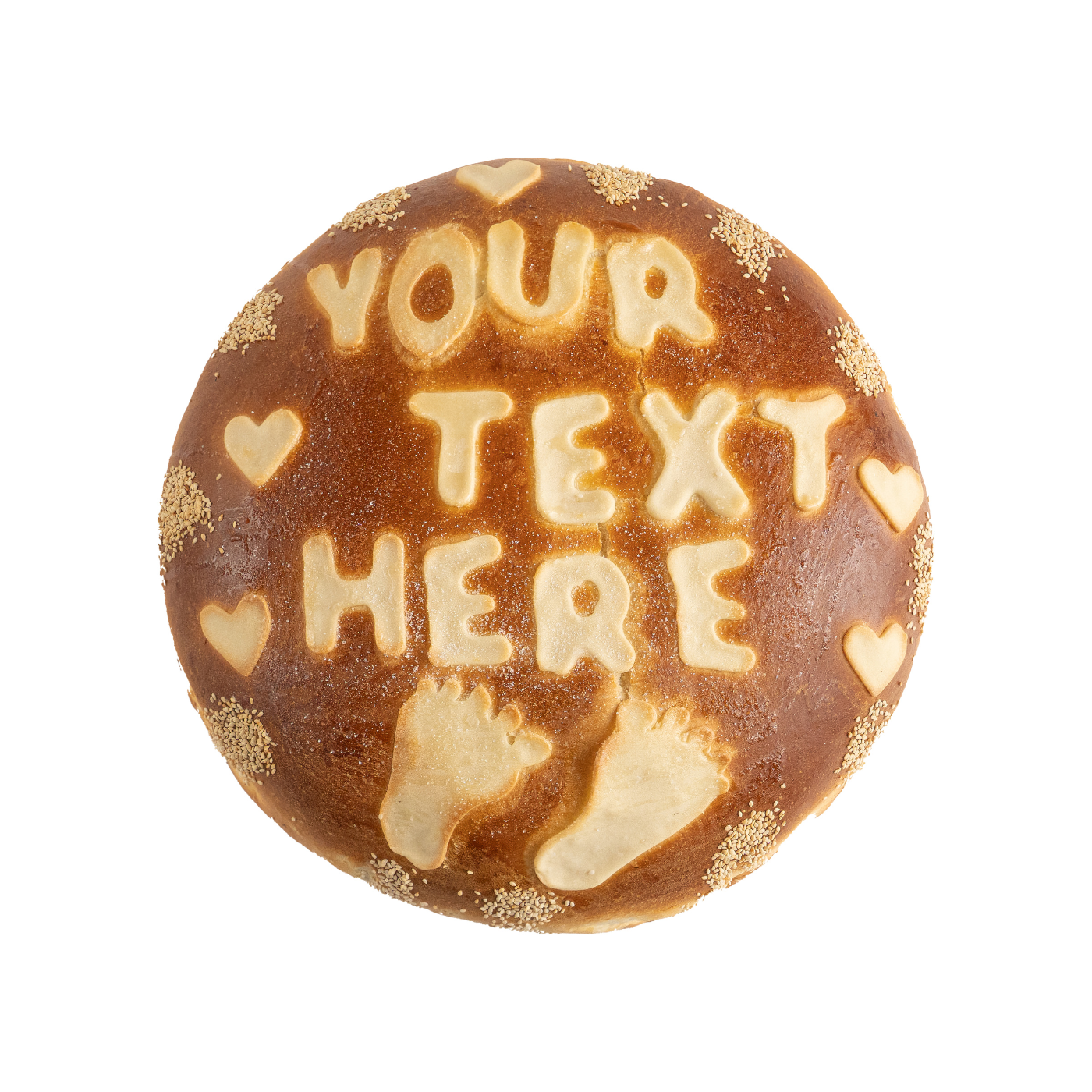 Special Occasion Sweet Bread with Writing