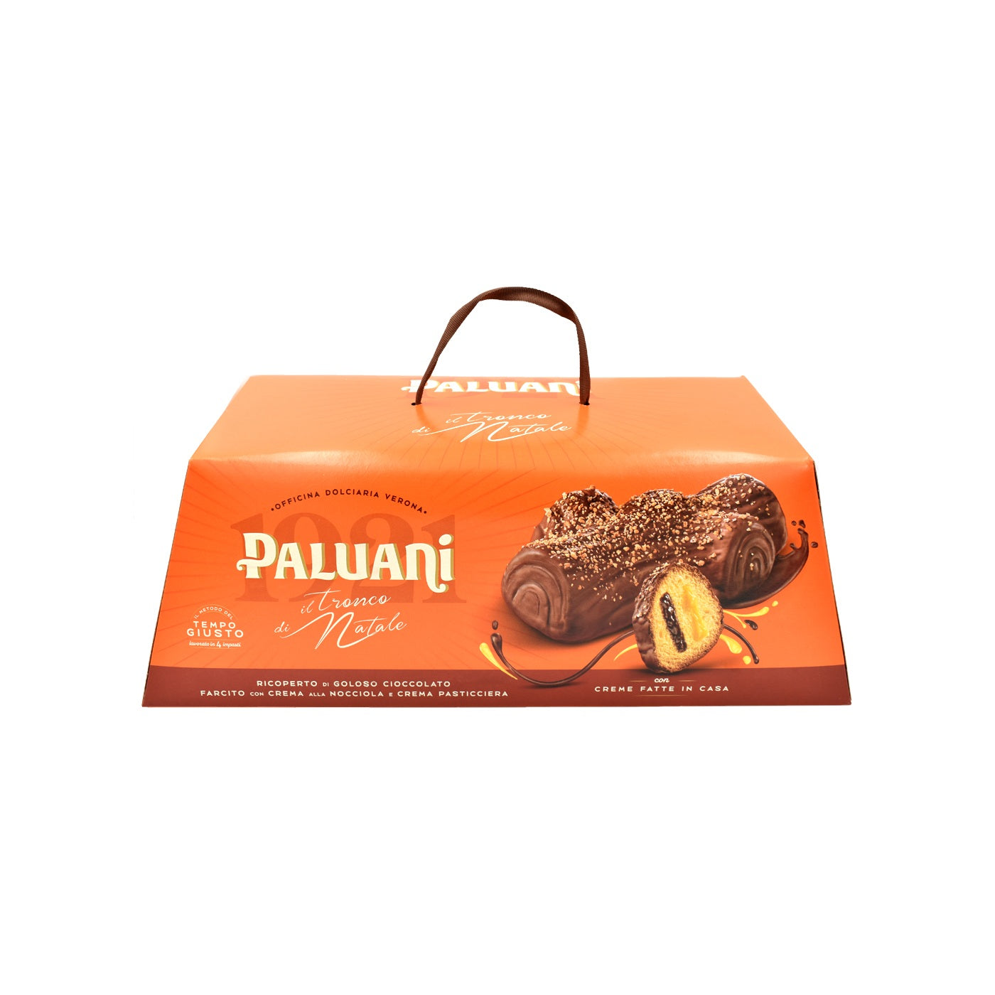 Paluani il Tronco di Natale Nocciola and Cream Pastry Cream Panettone