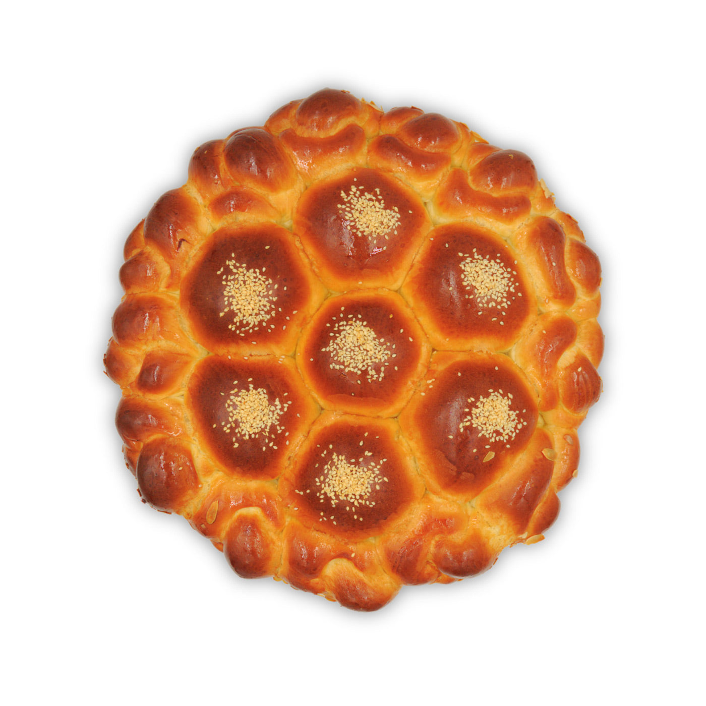 Sweet knitted bread (example)