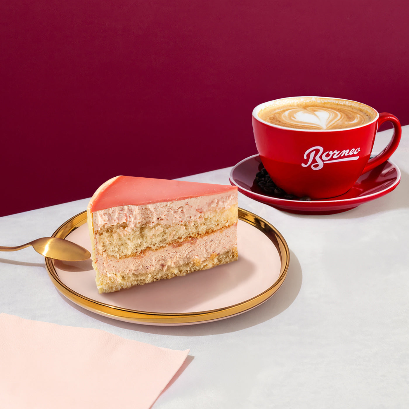 Vanilla & Strawberry Cake